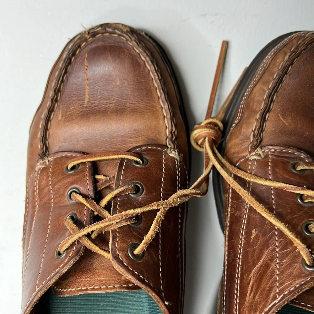 Mens Sebago Docksides Leather Boat Shoes size 8 1/2